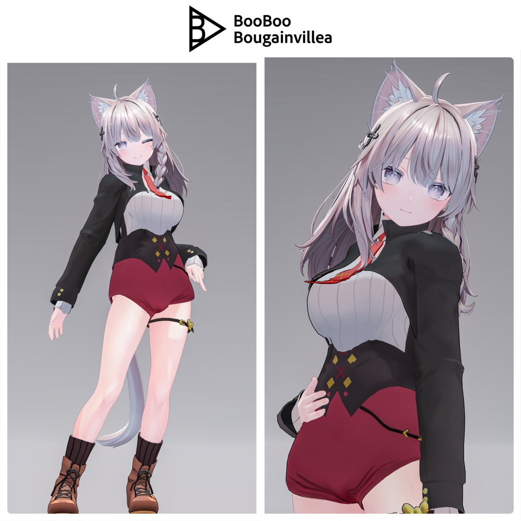 「黒薔薇のイレシス」オリジナル3Dモデル VRChat向けアバター #e62f8b