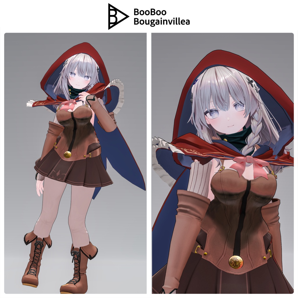 「黒薔薇のイレシス」オリジナル3Dモデル VRChat向けアバター #e62f8b