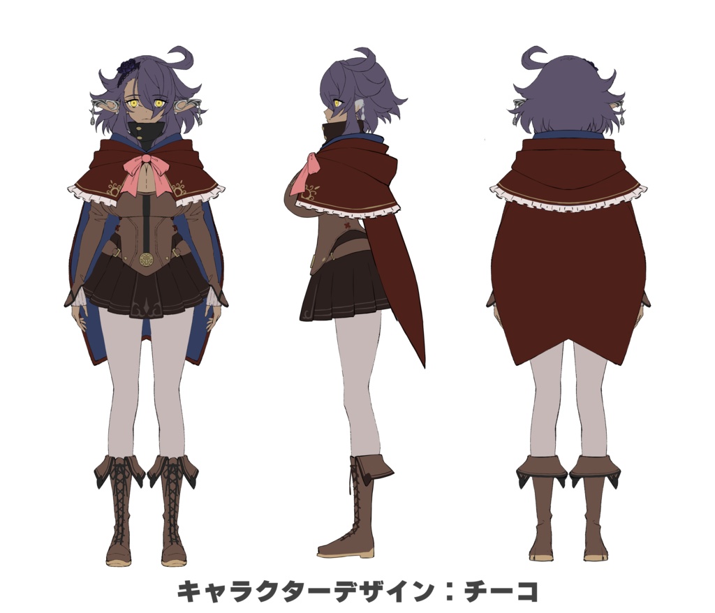 「黒薔薇のイレシス」オリジナル3Dモデル VRChat向けアバター #e62f8b