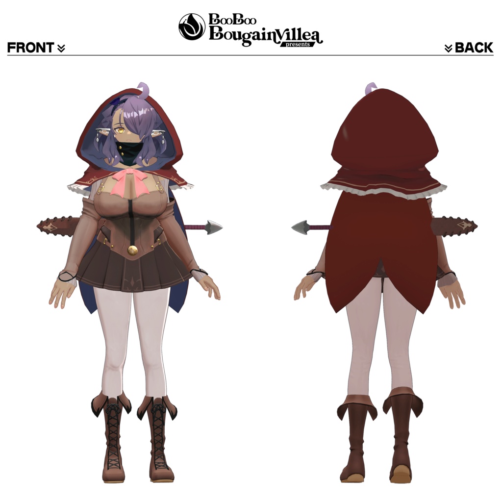 「黒薔薇のイレシス」オリジナル3Dモデル VRChat向けアバター #e62f8b