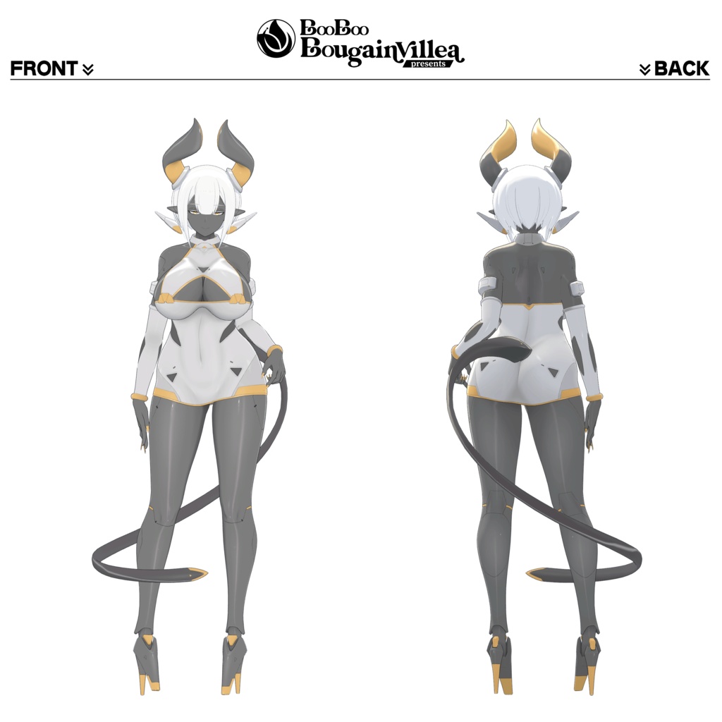 「サイバーアンドロイドのニューラリア」 オリジナル3Dモデル VRChat向けアバター #e62f8b