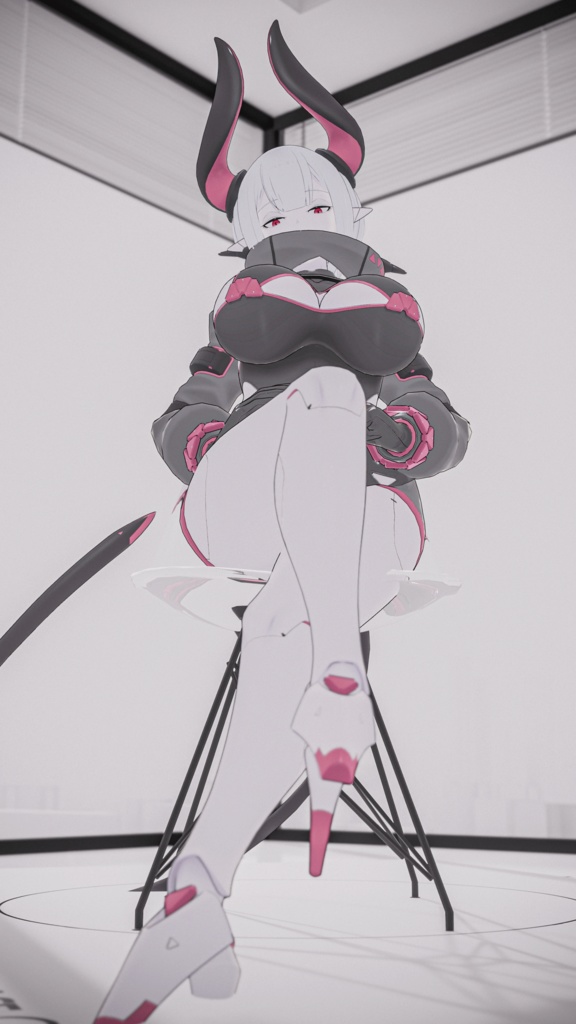 「サイバーアンドロイドのニューラリア」 オリジナル3Dモデル VRChat向けアバター #e62f8b