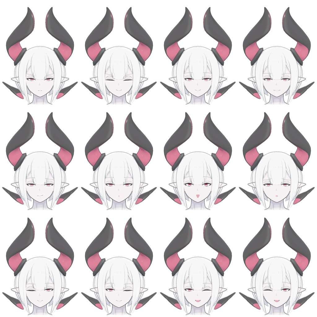 「サイバーアンドロイドのニューラリア」 オリジナル3Dモデル VRChat向けアバター #e62f8b