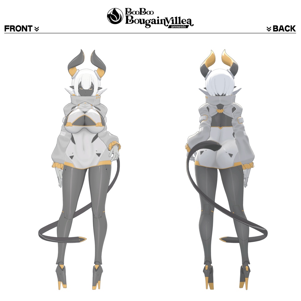 「サイバーアンドロイドのニューラリア」 オリジナル3Dモデル VRChat向けアバター #e62f8b