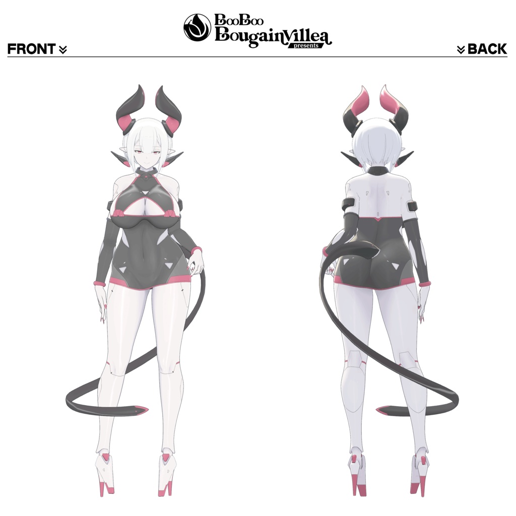 「サイバーアンドロイドのニューラリア」 オリジナル3Dモデル VRChat向けアバター #e62f8b