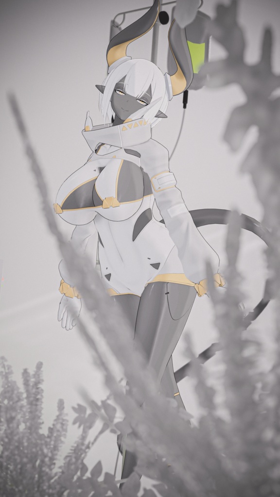 「サイバーアンドロイドのニューラリア」 オリジナル3Dモデル VRChat向けアバター #e62f8b