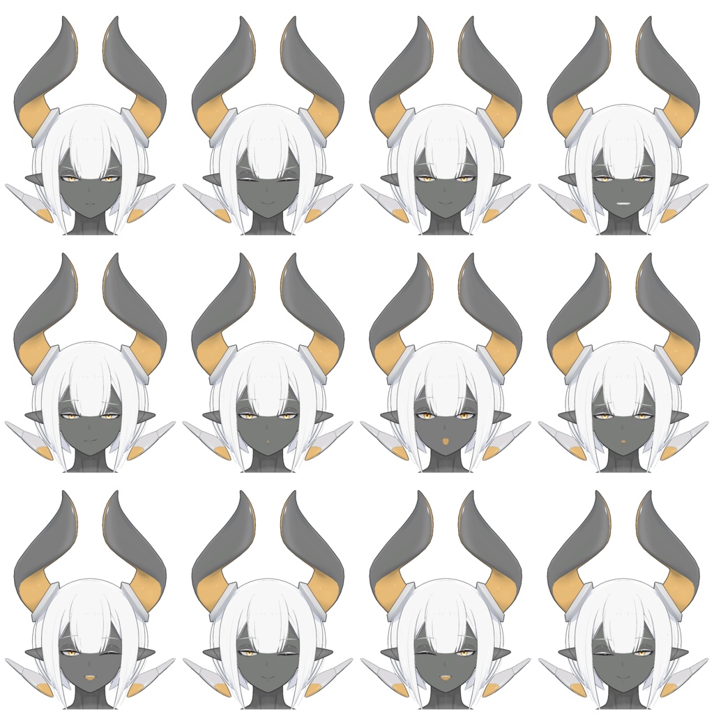 「サイバーアンドロイドのニューラリア」 オリジナル3Dモデル VRChat向けアバター #e62f8b