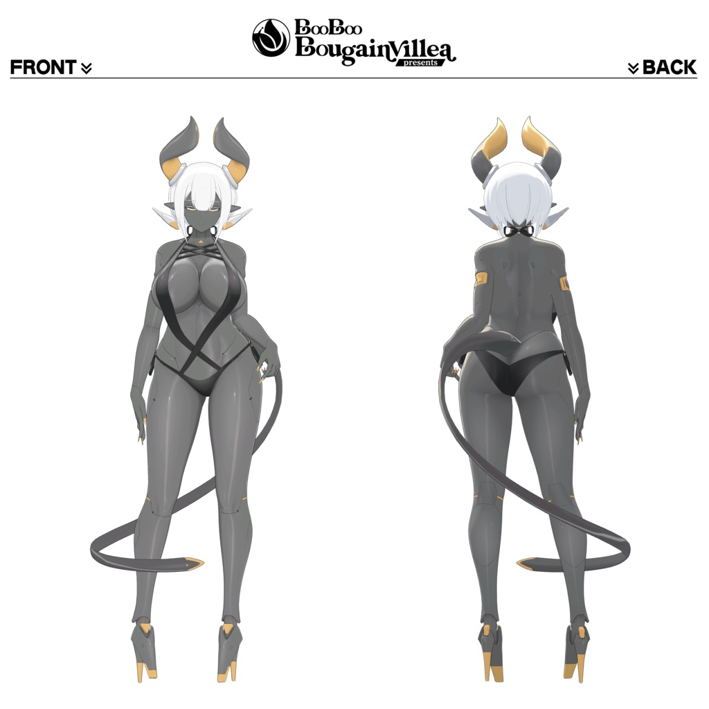 「サイバーアンドロイドのニューラリア」 オリジナル3Dモデル VRChat向けアバター #e62f8b