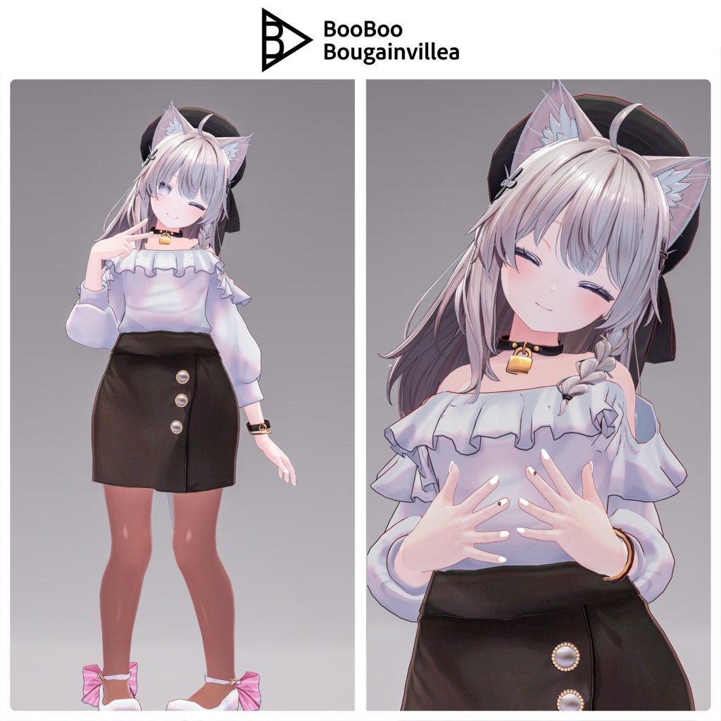 「女装男子の曾我くん」 オリジナル3Dモデル VRChat向けアバター #e62f8b
