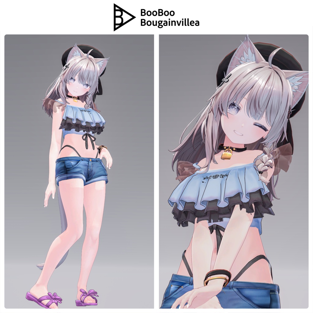 「女装男子の曾我くん」 オリジナル3Dモデル VRChat向けアバター #e62f8b