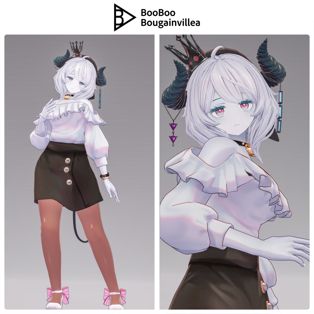 「女装男子の曾我くん」 オリジナル3Dモデル VRChat向けアバター #e62f8b