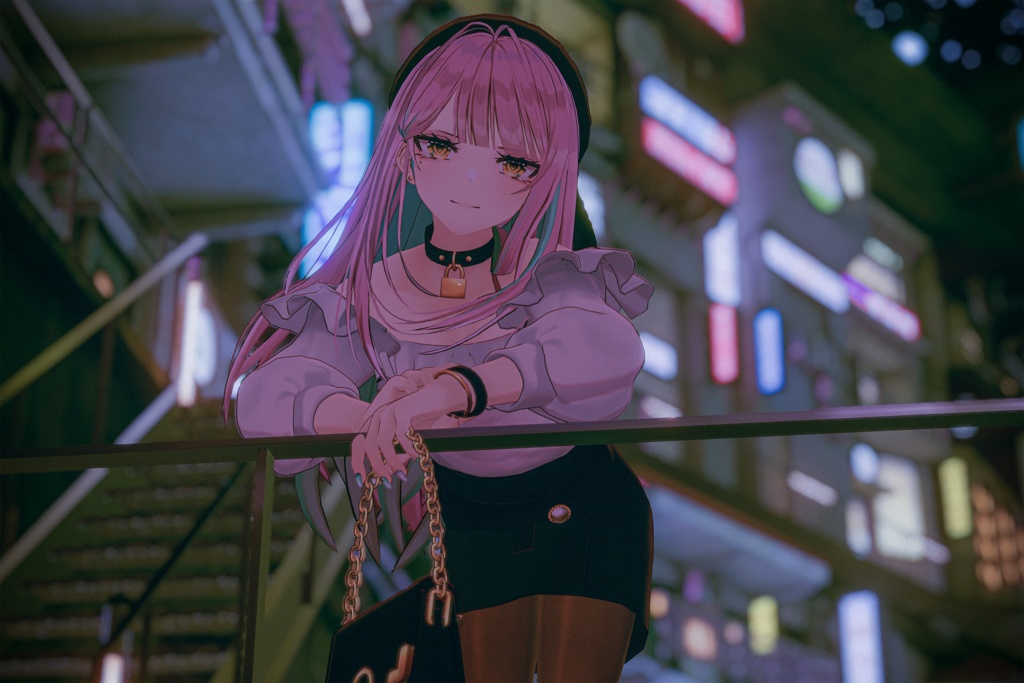 「女装男子の曾我くん」 オリジナル3Dモデル VRChat向けアバター #e62f8b