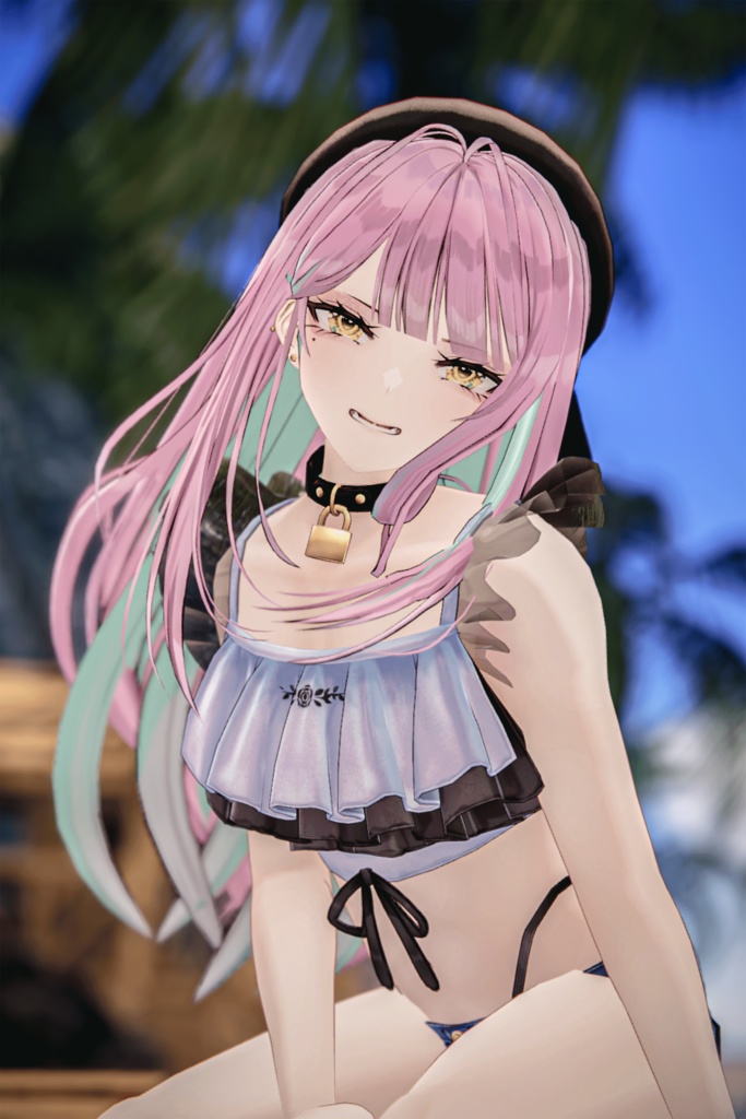 「女装男子の曾我くん」 オリジナル3Dモデル VRChat向けアバター #e62f8b