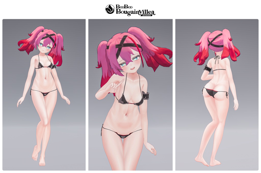 「デュラハンナースの範奈さん」 複数アバター対応衣装同梱 オリジナル3Dモデル VRChat向けアバター #e62f8b