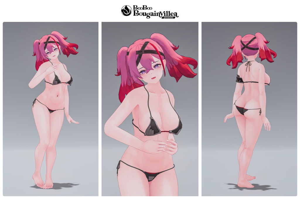 「デュラハンナースの範奈さん」 複数アバター対応衣装同梱 オリジナル3Dモデル VRChat向けアバター #e62f8b