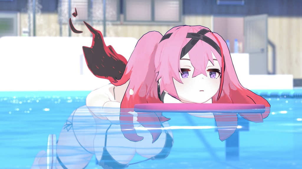 「デュラハンナースの範奈さん」 複数アバター対応衣装同梱 オリジナル3Dモデル VRChat向けアバター #e62f8b