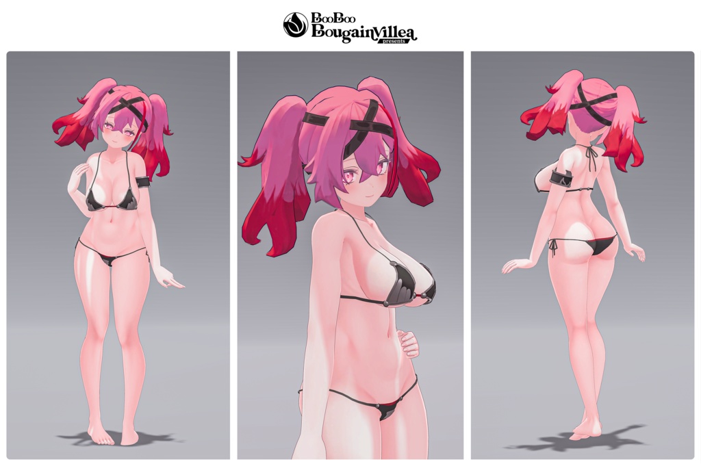 「デュラハンナースの範奈さん」 複数アバター対応衣装同梱 オリジナル3Dモデル VRChat向けアバター #e62f8b