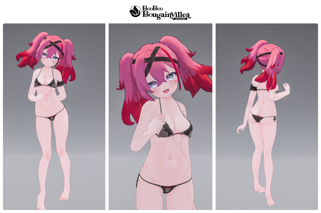 「デュラハンナースの範奈さん」 複数アバター対応衣装同梱 オリジナル3Dモデル VRChat向けアバター #e62f8b