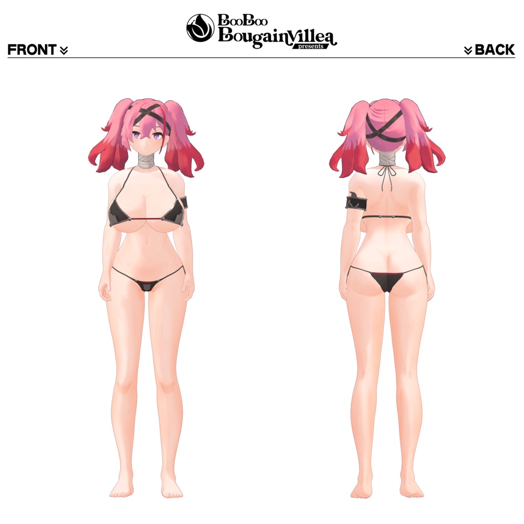 「デュラハンナースの範奈さん」 複数アバター対応衣装同梱 オリジナル3Dモデル VRChat向けアバター #e62f8b