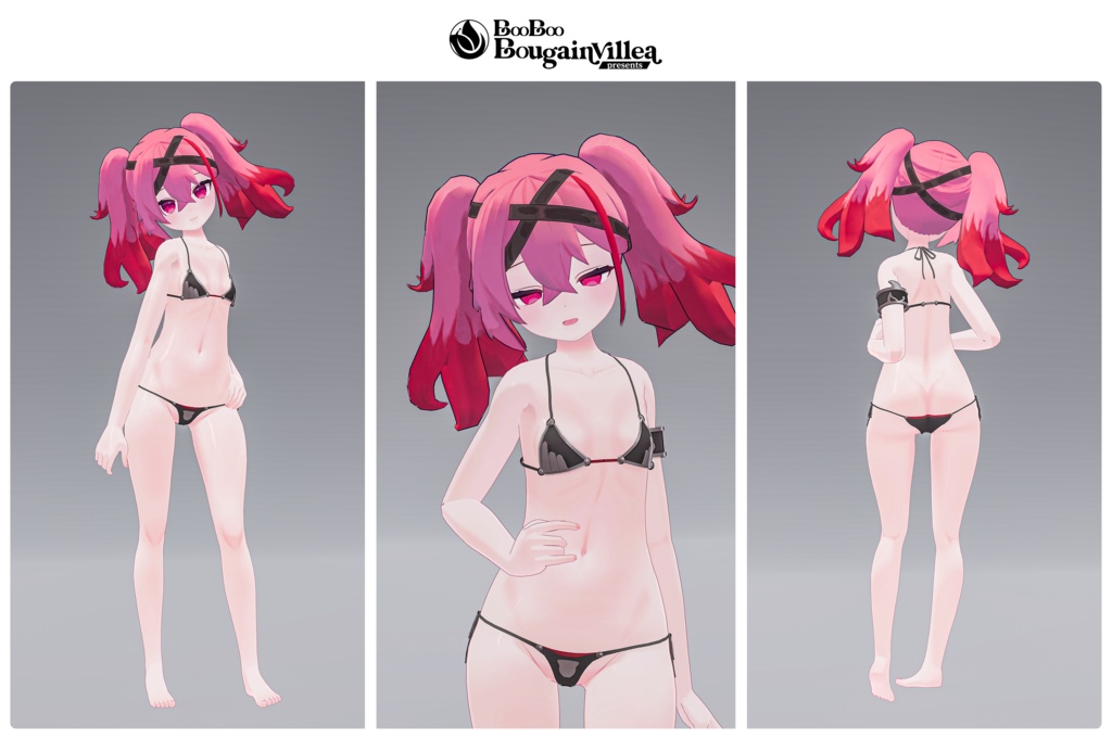 「デュラハンナースの範奈さん」 複数アバター対応衣装同梱 オリジナル3Dモデル VRChat向けアバター #e62f8b