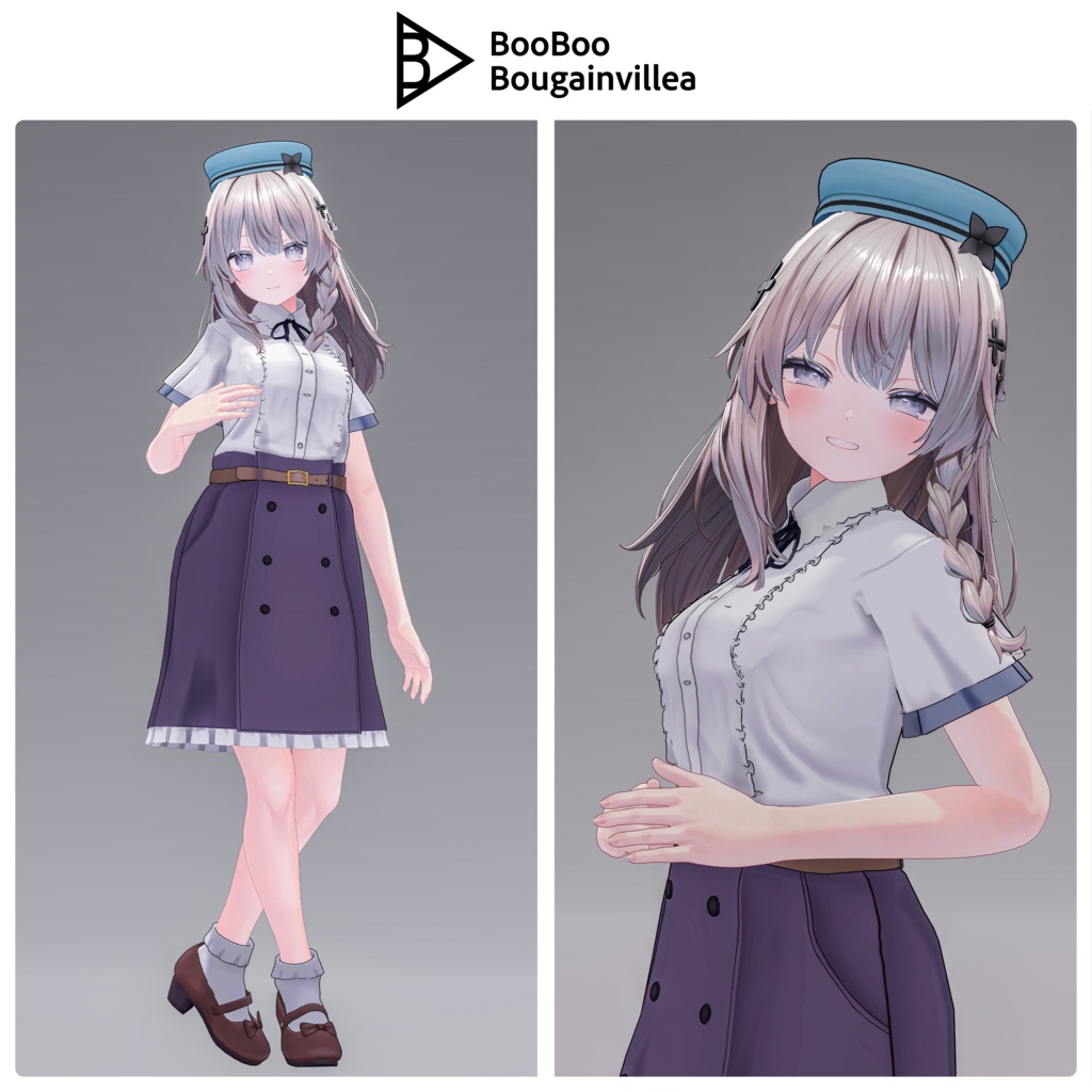 「料理部の美津名」 複数アバター対応衣装同梱 オリジナル3Dモデル VRChat向けアバター #e62f8b