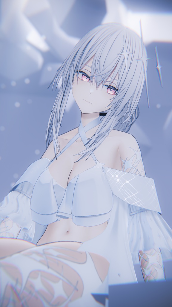 幻燈の墓守 エヴァリーゼ VRChat向けオリジナル3Dアバター #e62f8b