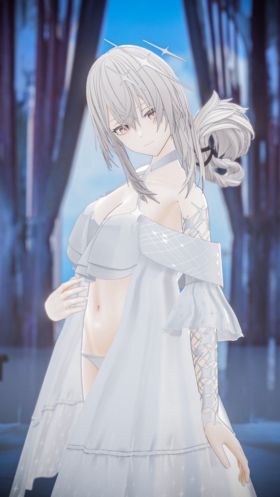 幻燈の墓守 エヴァリーゼ VRChat向けオリジナル3Dアバター #e62f8b