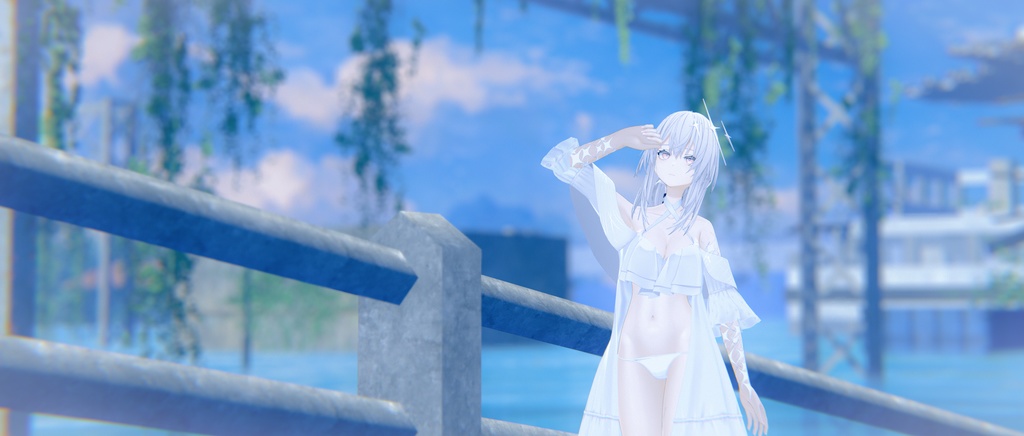 幻燈の墓守 エヴァリーゼ VRChat向けオリジナル3Dアバター #e62f8b