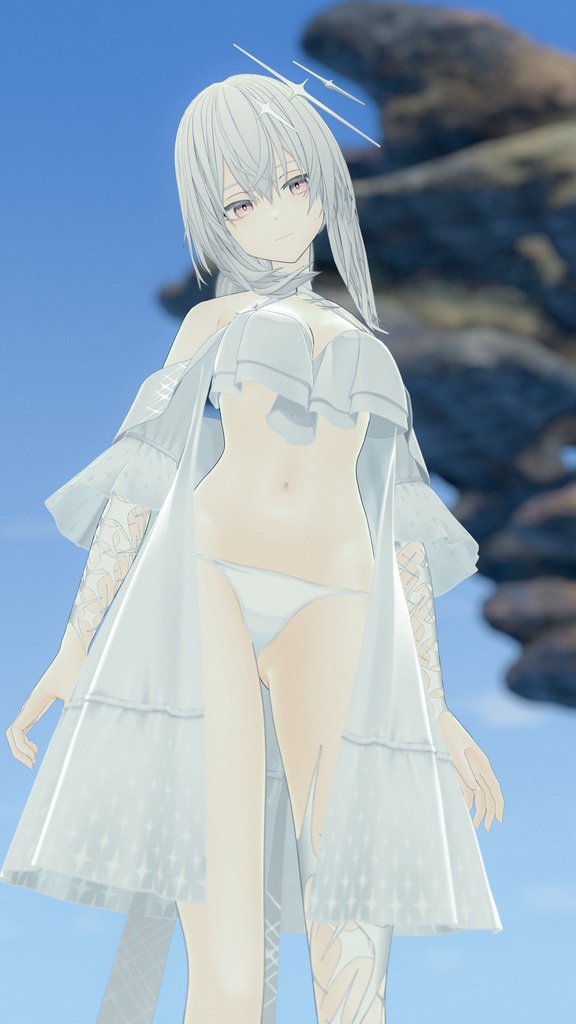 幻燈の墓守 エヴァリーゼ VRChat向けオリジナル3Dアバター #e62f8b