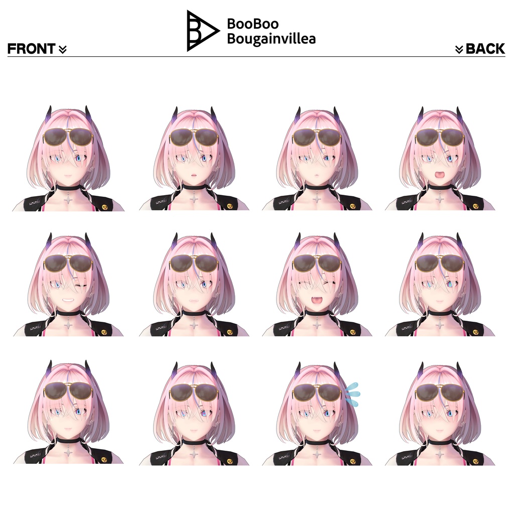 悪魔ギャルのサタニカ 複数アバター対応衣装同梱 オリジナル3Dモデル VRChat向けアバター #e62f8b