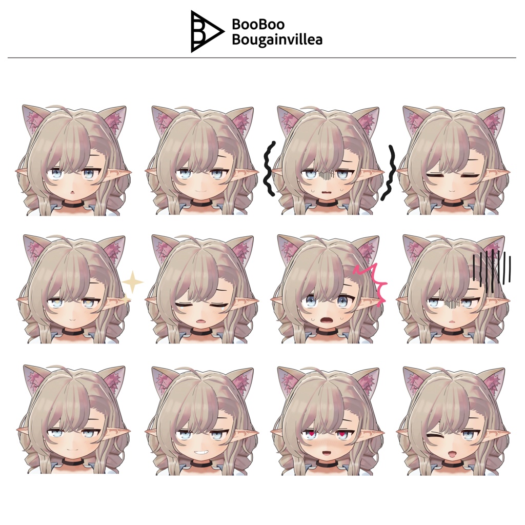 ジト目エルフのモニカ VRChat向けオリジナル3Dアバター #e62f8b