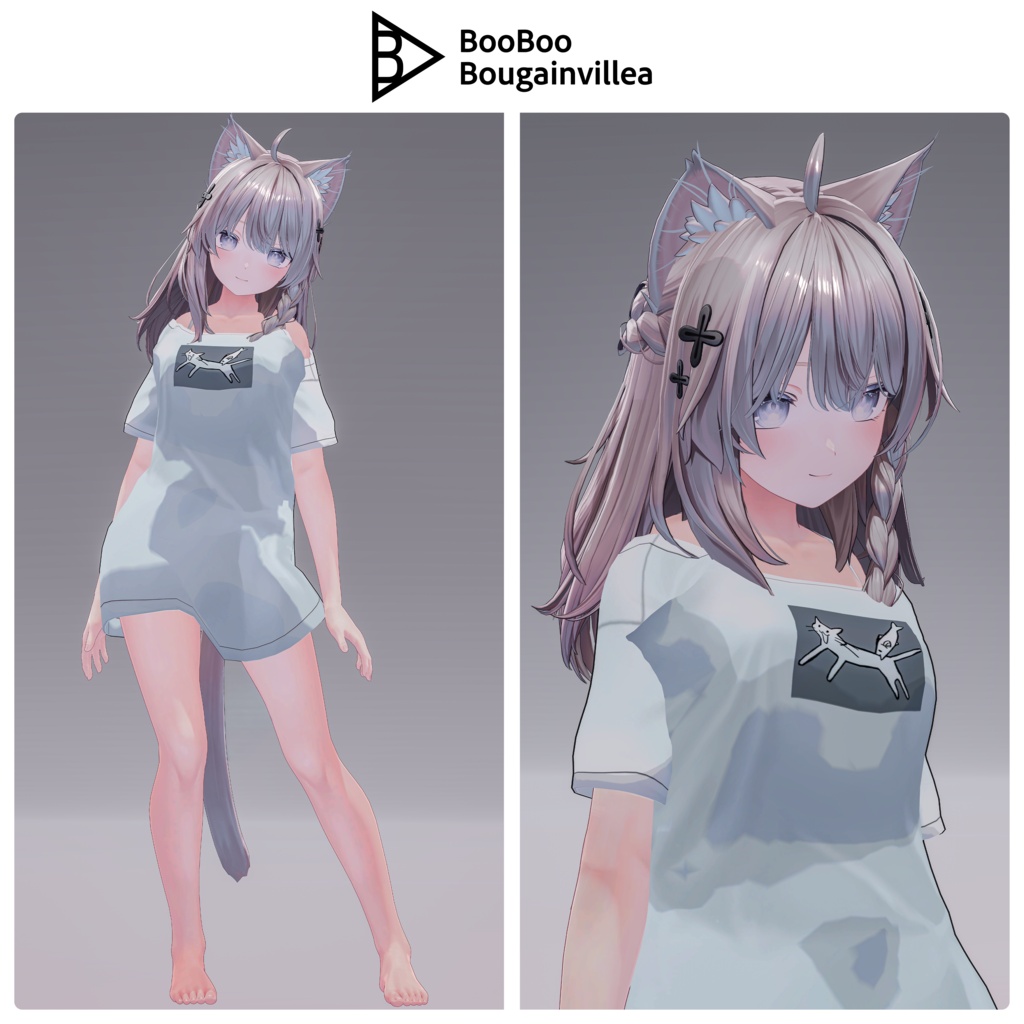 ジト目エルフのモニカ VRChat向けオリジナル3Dアバター #e62f8b