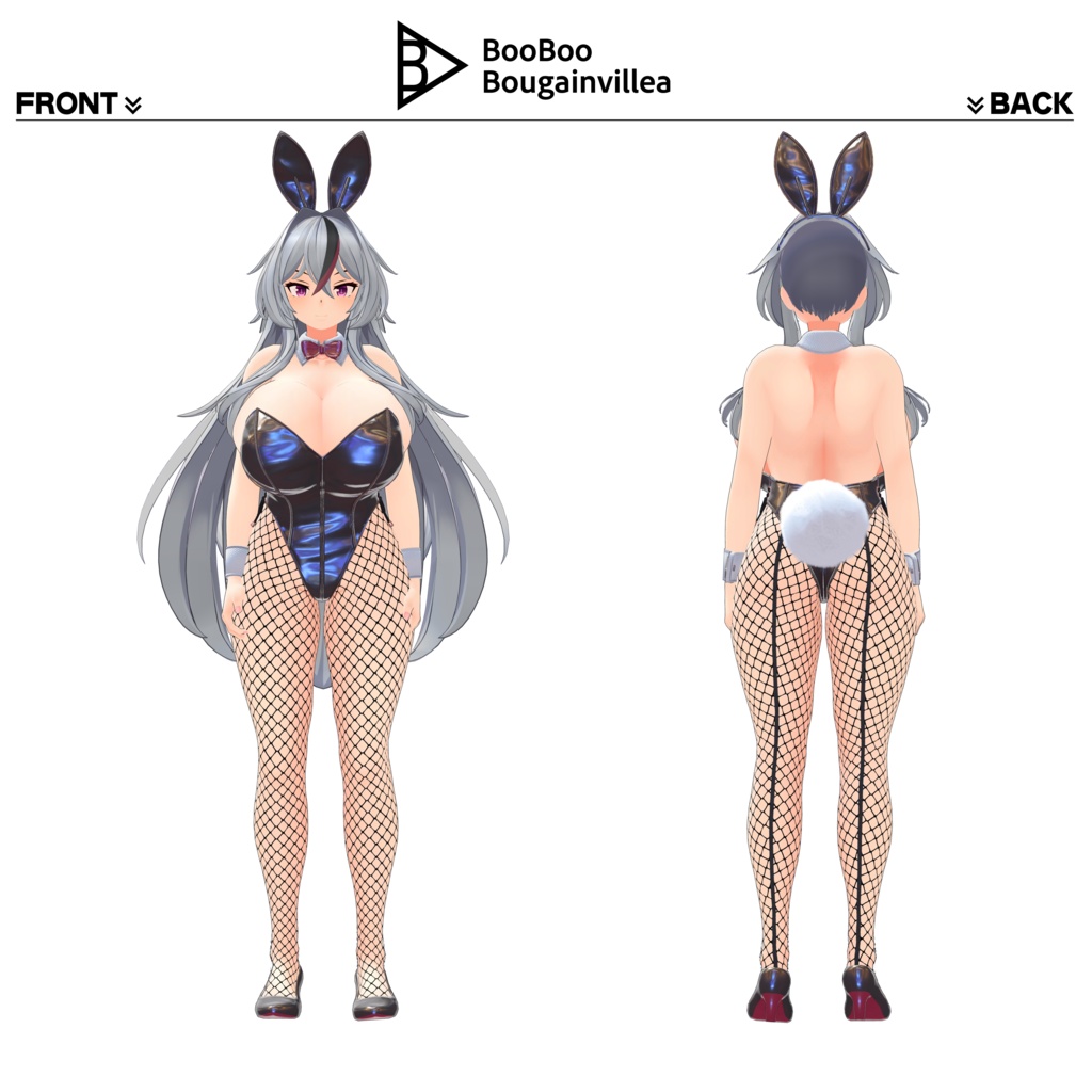 銀髪堕天使メイド ノクシエル VRChat向けオリジナル3Dアバター #e62f8b