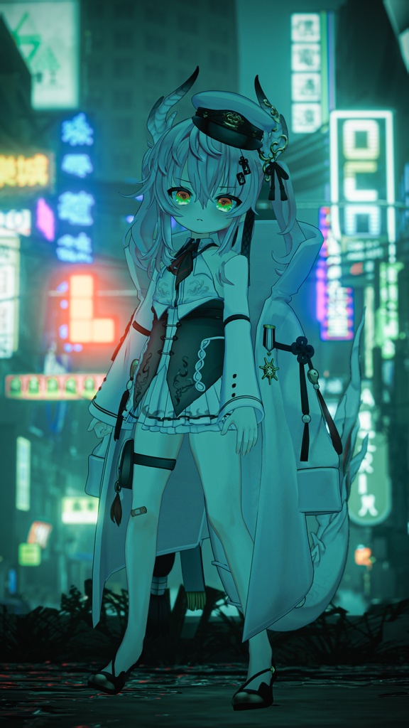 低身長貧乳軍人 白龍子 VRChat向けオリジナル3Dアバター #e62f8b