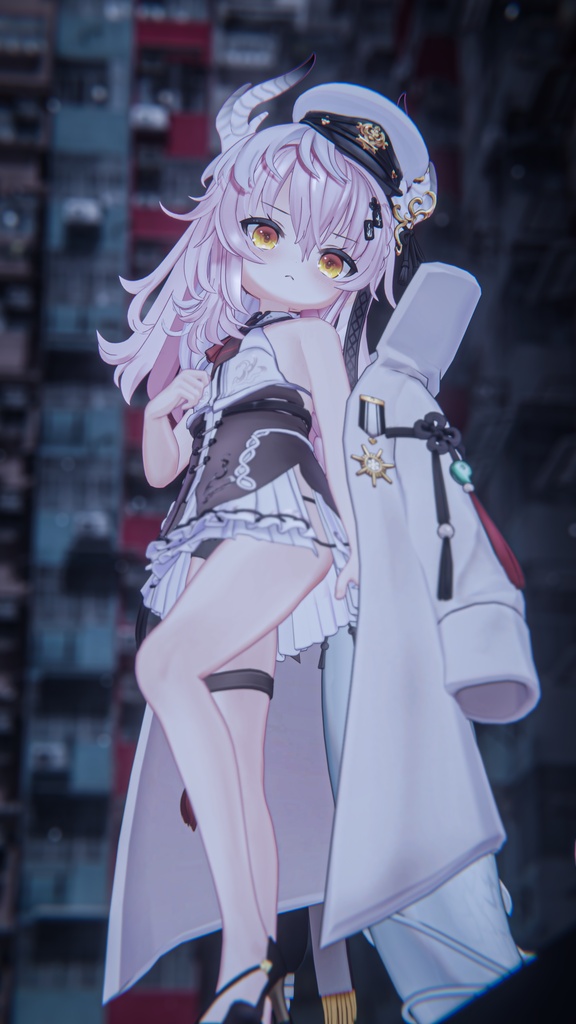低身長貧乳軍人 白龍子 VRChat向けオリジナル3Dアバター #e62f8b
