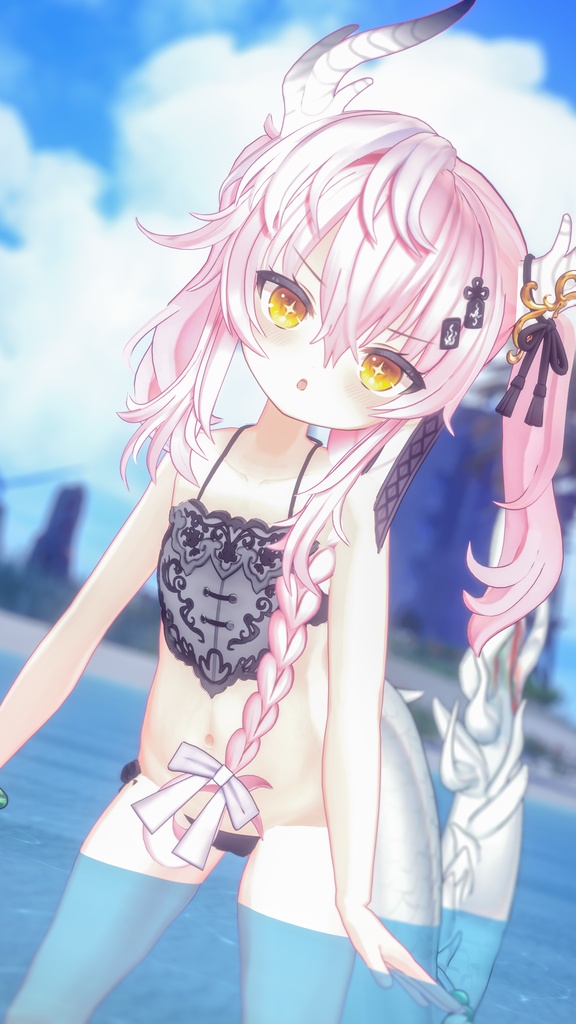 低身長貧乳軍人 白龍子 VRChat向けオリジナル3Dアバター #e62f8b