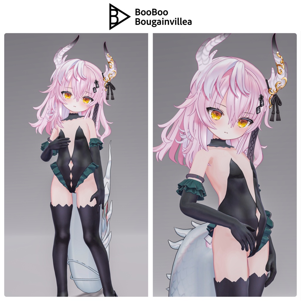 低身長貧乳軍人 白龍子 VRChat向けオリジナル3Dアバター #e62f8b