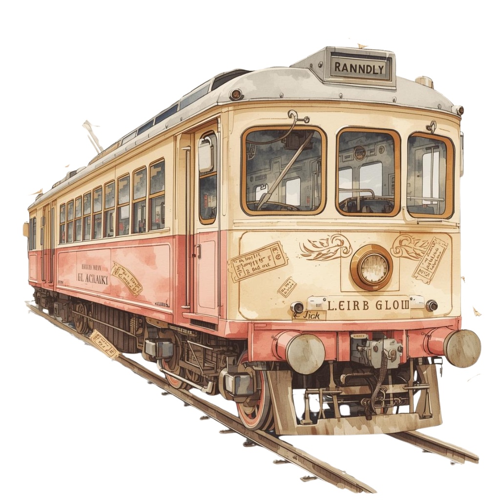 水彩画風クリーム&ピンク旅行シリーズ フランス|アンティークで可愛いクリップアート12点セット【PNG】