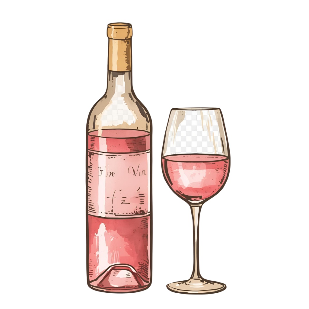 水彩画風クリーム&ピンク旅行シリーズ イタリア|アンティークで可愛いクリップアート12点セット【PNG】