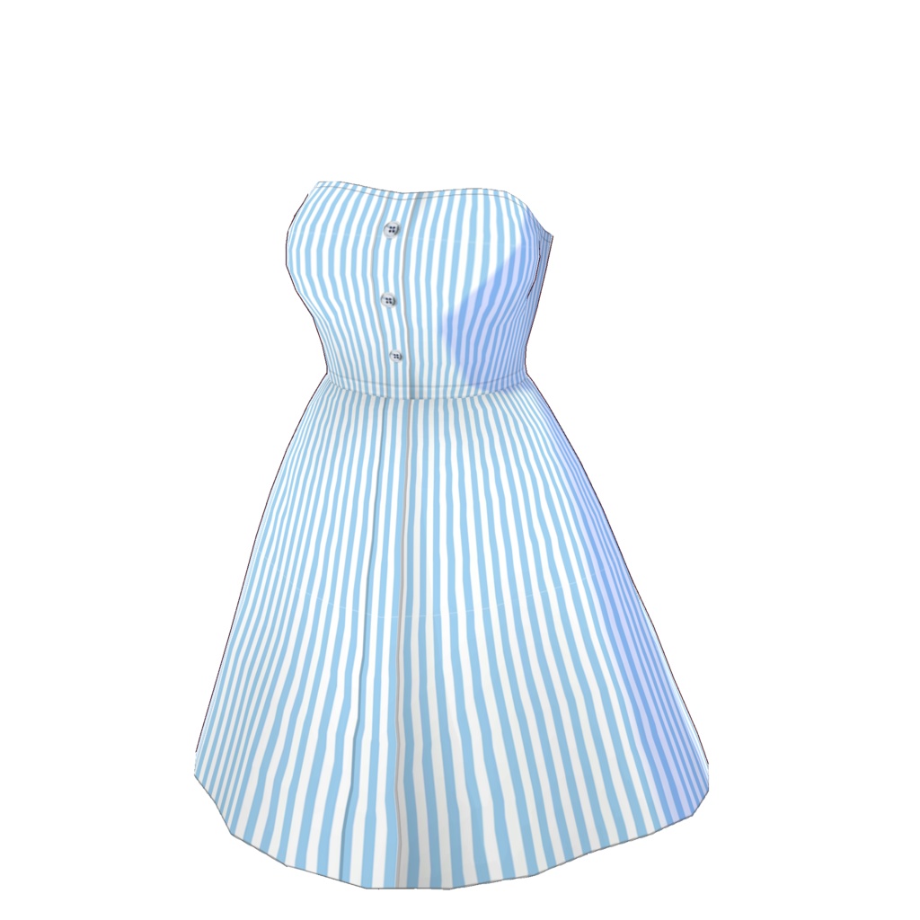 チューブトップワンピース