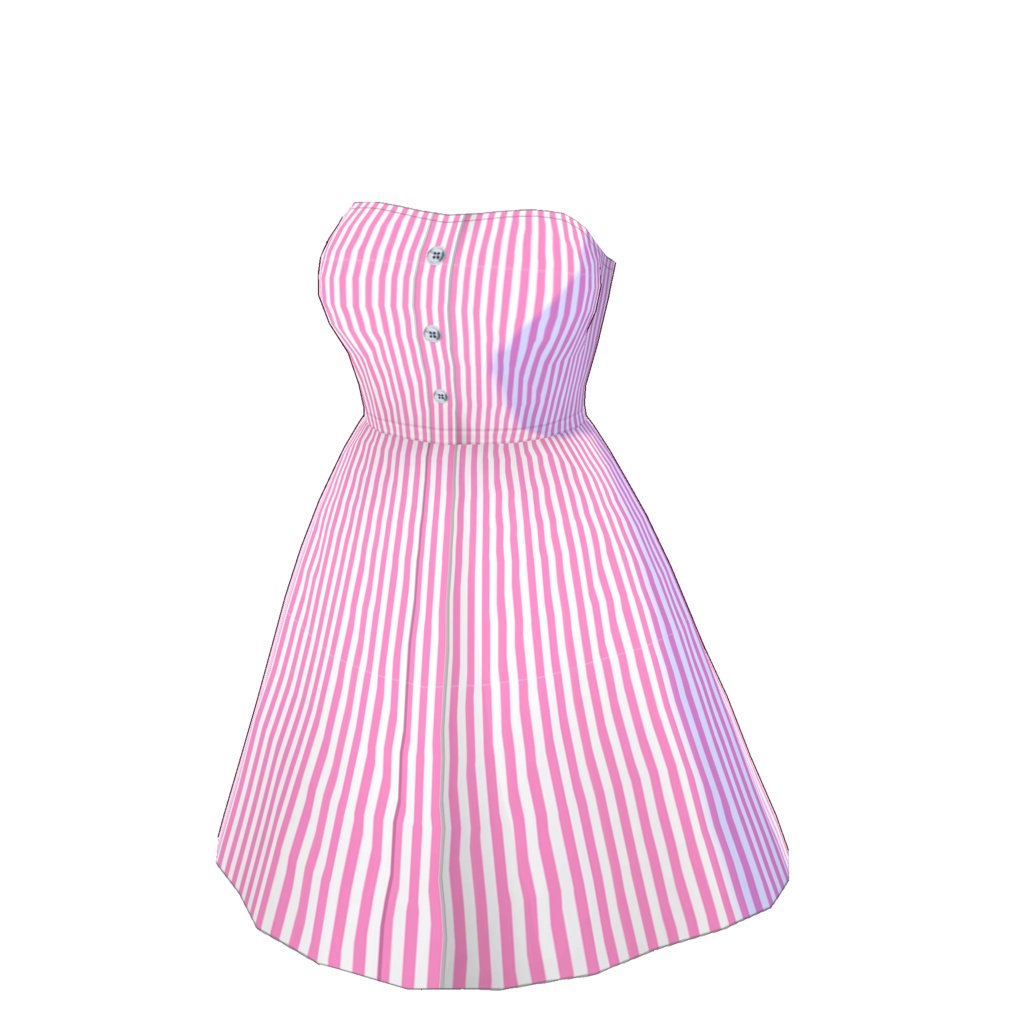 チューブトップワンピース