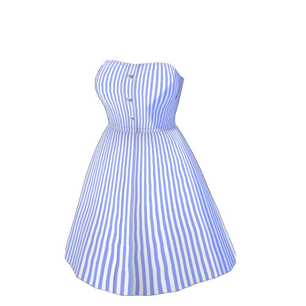 チューブトップワンピース