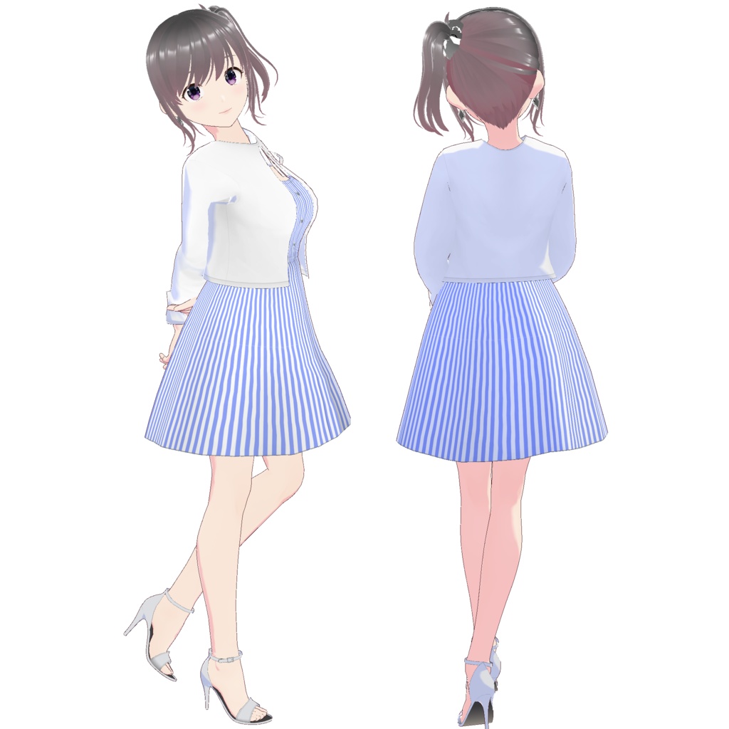 チューブトップワンピース