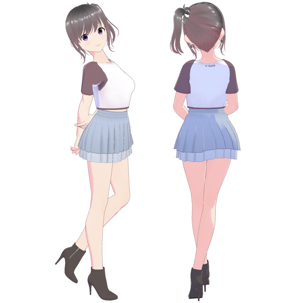 レイヤードプリーツスカート