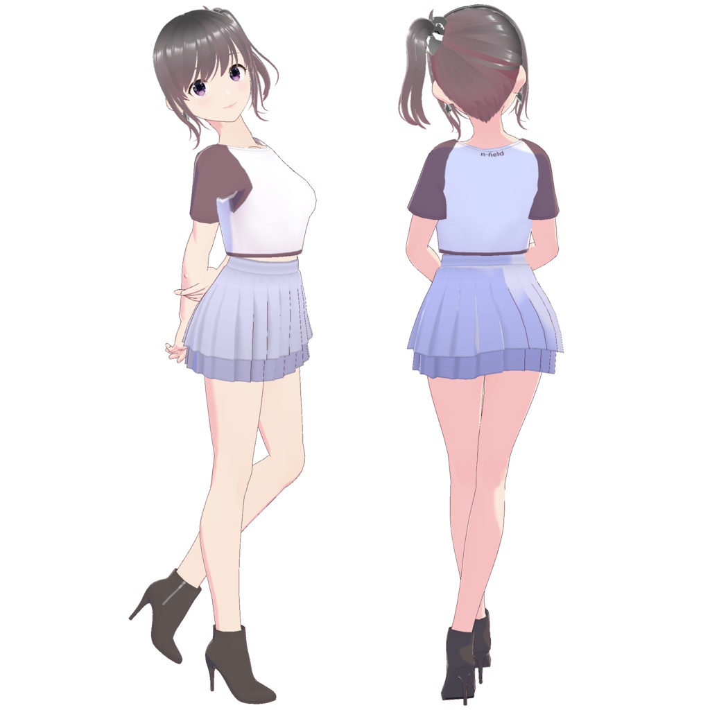 レイヤードプリーツスカート