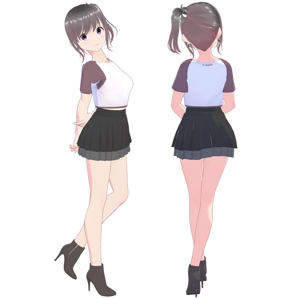 レイヤードプリーツスカート