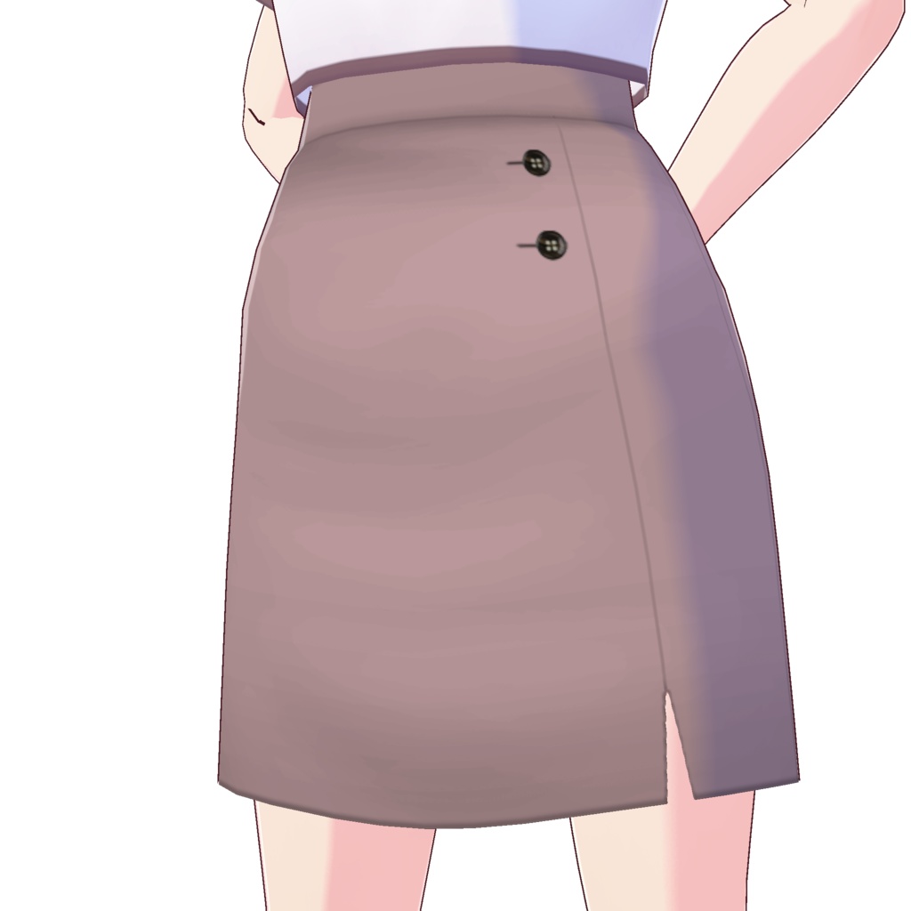 フロントスリットスカート (無地)