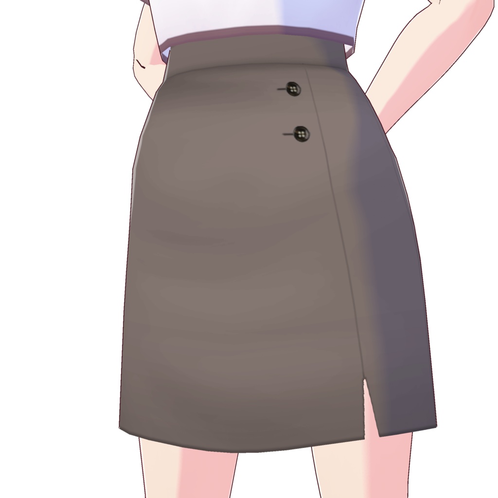 フロントスリットスカート (無地)