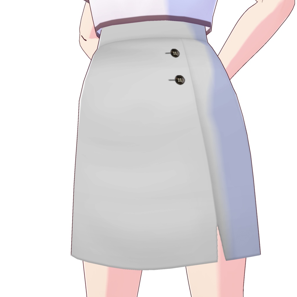 フロントスリットスカート (無地)