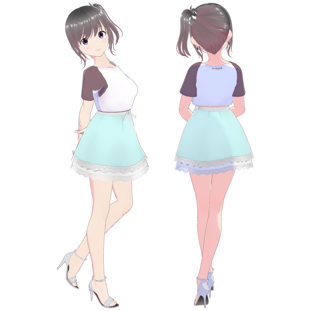 レイヤードレーススカート (ホワイトレース)